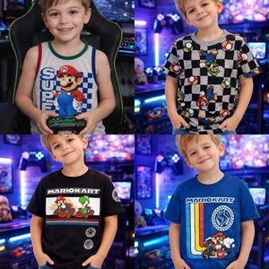 Boy’s Super Mario T-shirt Lot Size 5